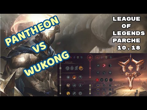 Pantheon MID VS Wukong MID - League of Legends LAN parche 10.18