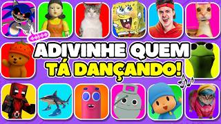 ADIVINHE QUEM TÁ DANÇANDO! 🎶Deadpool Minecraft, Olha o gás, Bob Esponja, Enaldinho, Pocoyo, Sonic