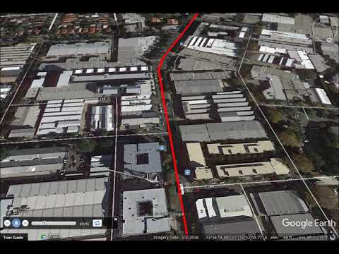 REGENT ST REDFERN TO END BOTANY RD DASHCAM AND GOOGLE EARTH