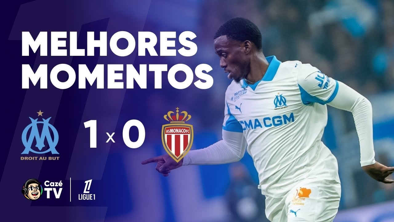 MELHORES MOMENTOS: MARSEILLE 1 X 0 MÔNACO | LIGUE 1 2025/2026 | 16ª RODADA