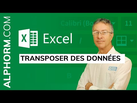 Comment transposer des données sous Excel 2019 Vidéo Tuto