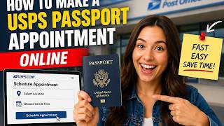 How to make a USPS passport appointment online