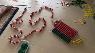 Merry Christmas In Dominoes!