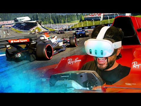 F1 25 Virtual Reality racing is TERRIFYING...