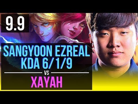 Climb the ladder like Sangyoon EZREAL & Karma vs XAYAH & Morgana (ADC) | Korea Grandmaster | v9.9