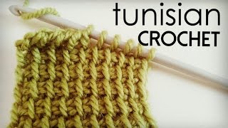 HOW TO CROCHET TUNISIAN SIMPLE STITCH: easy tunisian crochet step by step tutorial ♥ CROCHET LOVERS