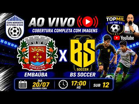 ⚽ EMBAÚBA X BS SOCCER 📌 🏆COPA NOROESTE 2026 SUB 12  - 17:00🛑 2° RODADA