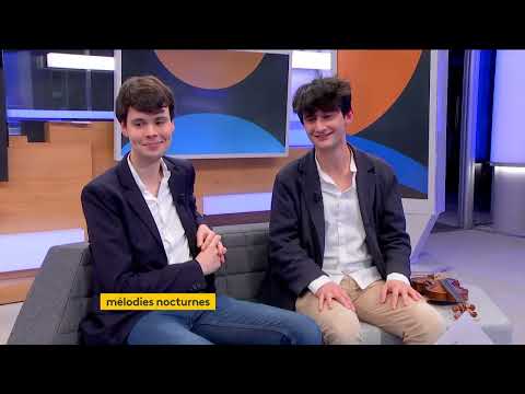 Théotime Langlois de Swarte et Justin Taylor étaient les invités de Mélodies Nocturnes