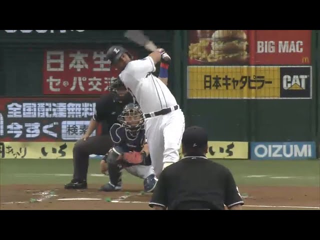 【1回裏】豪快な一振り!! ライオンズ・メヒア スタンド中段へ11号3ランHR!! 2015/6/13 L-S