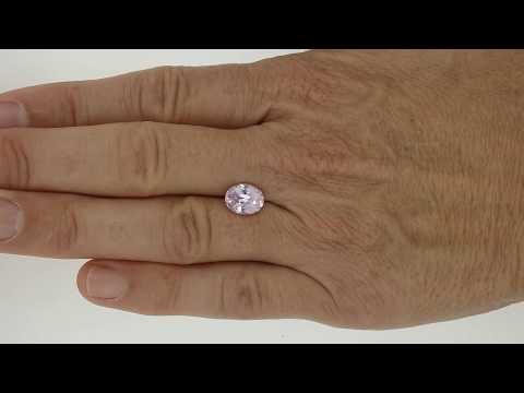 2.61ct oval light pink sapphire