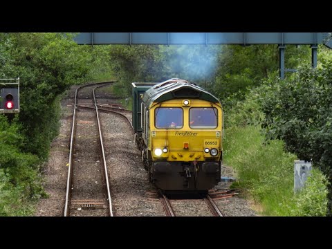 Freightliner Class 66 No. 66952 on 4H68 Guide Bridge Yard - Crewe Basford Hall on 11.06.20 - HD