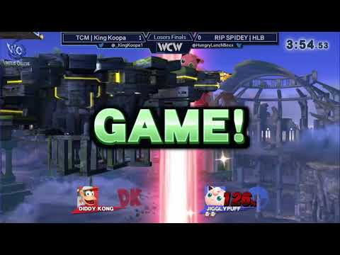 WCW 23 - KingKoopa (Diddy) vs RIP SPIDEY | HLB (Jigglypuff) Losers Finals