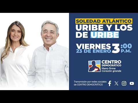 Paloma Valencia con Uribe y los de Uribe desde Soledad, Atlántico.