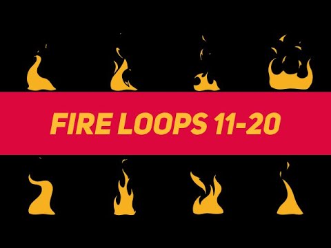 Liquid Elements Fire Loops 11-20 Motion Graphics Templates