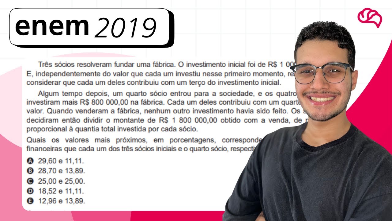 Resolução em Vídeo — Questão 151 ENEM 2019