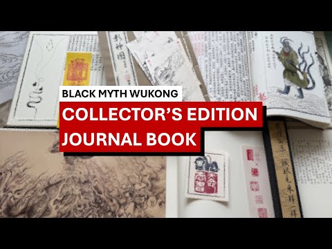 Unboxing Black Myth Wukong Collector's Edition Physical Journal Book of Portraits