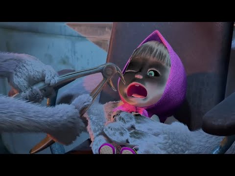 Masha And The Bear  -  AAAAAHHH !! Masha Afraid Of The dentist  Sponsored By:KlaskyCsupo2001Effects
