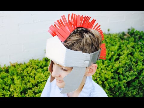 Easy craft: How to make a gladiator helmet