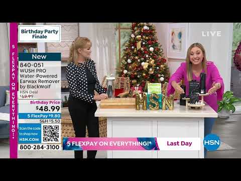 WUSH PRO Wiederaufladbarer, wasserbetriebener Ohrenschmalzentferner von Bla...