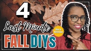 Last-Minute Fall DIYs 2025 | Quick Craft Ideas When You’re Short on Time