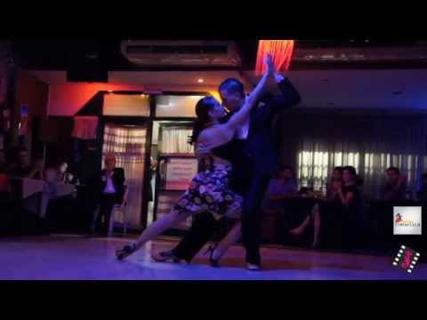  Lucas Molina  and  Judit Somos  are  dancing  to  the  tango  "  Si Sos Brujo  "  in  2015