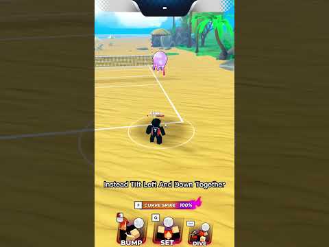 How To Use Curve Spike Effectively (Volleyball Legends)  #roblox #volleyballlegends #shorts