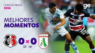 SANTA CRUZ 0 (2) X (4) 0 SOUSA PB | MELHORES MOMENTOS | SEGUNDA FASE COPA DO BRASIL 2026 | ge.globo
