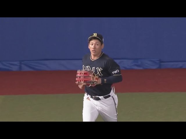 【5回裏】ジャンプ一番!! バファローズ・吉田正がフェンス際の打球をナイスキャッチ!! 2019/5/15 M-B