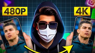 How to upload 4K Quality Reels on Instagram & TikTok || Best 4K AI video enhancer