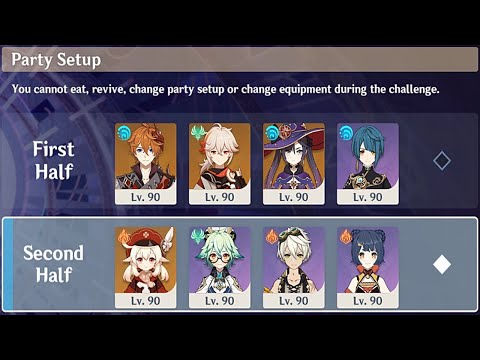 Mono Hydro & Pyro + Anemo (Hydro/Pyro Swirl) | 2.2 Spiral Abyss, Floor 12 full (9) Star Clear