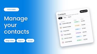 How to Manage Your Contacts, Map View & Export