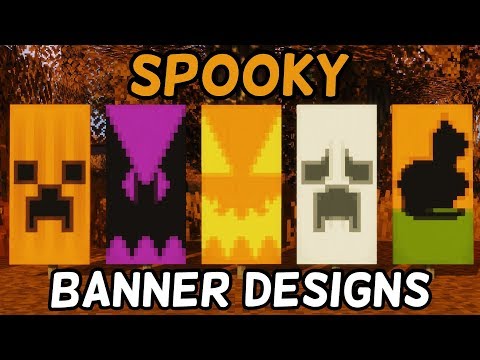 🎃5 Halloween Minecraft Banner Designs!🎃 (1.16+)