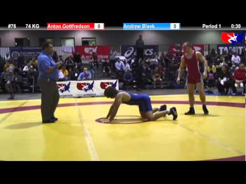 2011 U.S. Open FRI GR 74 KG: Anton Gottfredson vs. Andrew Bisek Quarterfinal