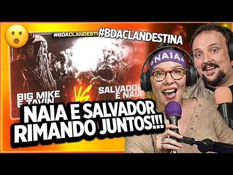 BIG MIKE E TAVIN x SALVADOR E NAIA | PRIMEIRA FASE | BDA CLANDESTINA 01 - QUEM É O MEU BEBÊ REACT