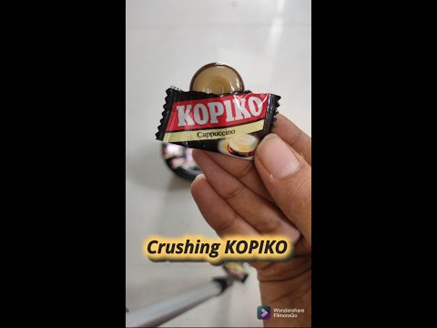 Oddly Making Dalgona Candy with Kopiko | Crushing | Funny Recipe | #food #candy #shorts #foodie