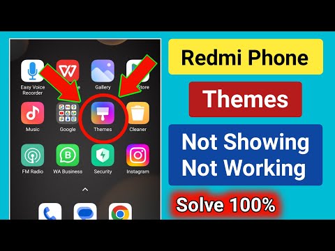 Redmi Theme App Not Showing or Not Working Problem solve.Mi Theme Not Showing.Redmi theme Disable