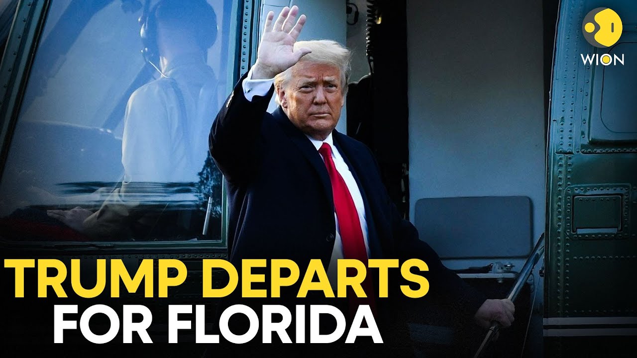 Trump LIVE: US President Donald Trump Departs Washington For Florida | Donald Trump Speech LIVE