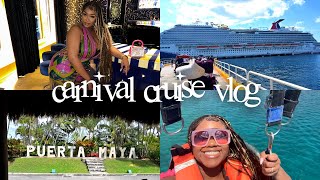 TRAVEL VLOG: CARNIVAL CRUISE 2023 | COZUMEL MEXICO | Parasailing + Night life + MORE