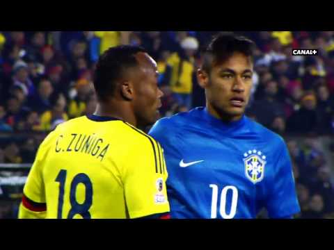 La Pelea Neymar vs Zuñiga y Bacca   Colombia 1 vs Brasil 0