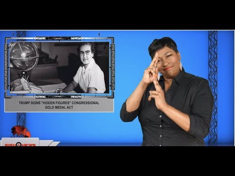 Trump signs "Hidden Figures" Congressional Gold Medal Act (ASL - 11.10.19)