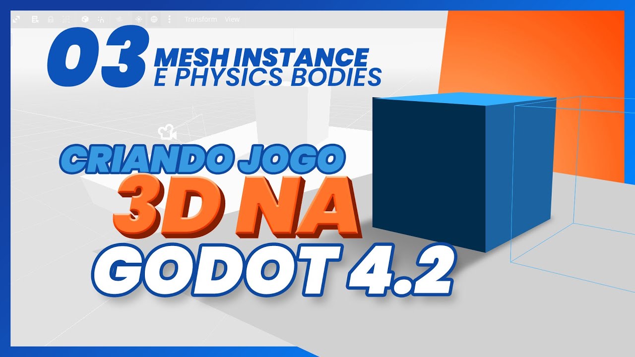 EP.03 - CRIE SEU JOGO 3D na Godot 4.2 | Mesh + Physics Bodies 3D