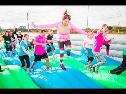 Slingshot Obstacle Preview | Insane Inflatable 5K Missoula 2016