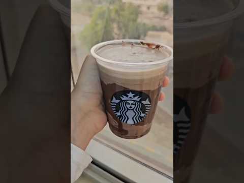 Homemade Starbucks chocolate Frappe | #starbucks #shorts  #frappe #starbucksfrappuccino #homemade