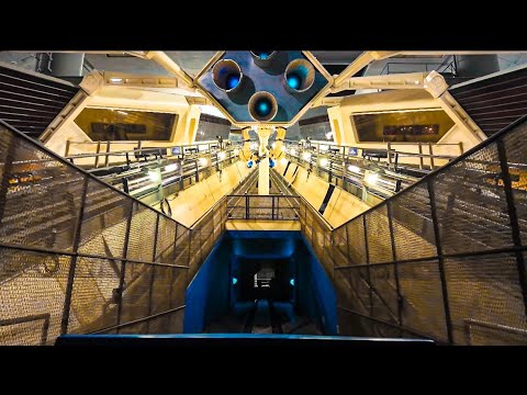PEOPLEMOVER Full Ride POV 4K |Space Mountain LIGHTS ON