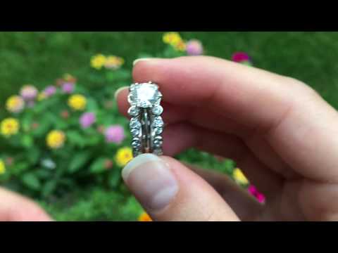 1/2 Carat Alternating Shape Stackable Ring Guard - TwoBIrch - TB-GUARD-0185-WG-H