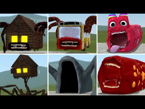 OLD AND NEW UPDATE: THE BLOOP, SEA EATER, CAR EATER VS ALL TREVOR HENDERSON BATTLE In GMOD!