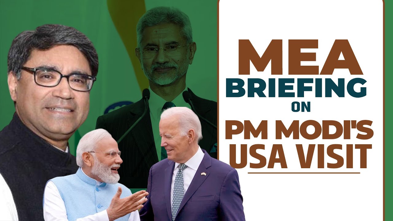 LIVE: MEA Briefing on PM Modi’s USA visit I India I New Delhi I UNGA I QUAD Summit