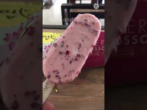 #Shorts SUPER EXTRA ORDINARY MAGNUM CHERRY BLOSSOM ICE CREAM BAR | MICAI AND AZEL VLOG