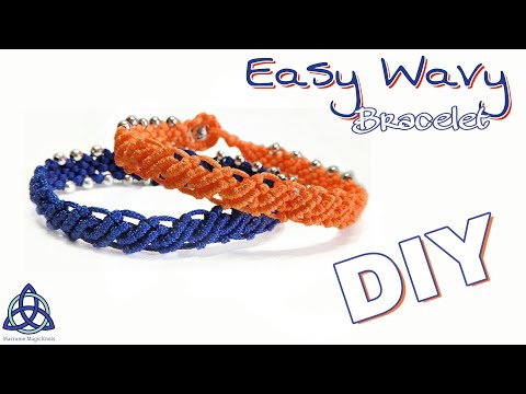 Macrame Bracelet with Beads Tutorial Easy Jewelry Making