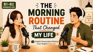 The Morning Routine That Changed My Life | English Conversation Podcast (B1–B2)
